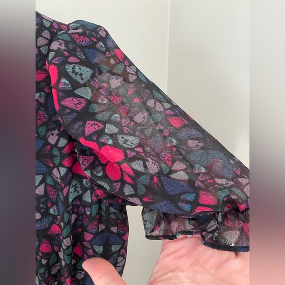 TED BAKER Daniaa Butterfly Print A-Line MIDI Dress Ted Baker Size 2 or US size 6 - Picture 10 of 15